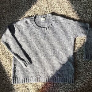 Elegant Charcoal Women's Crew Neck Sweater